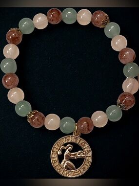 VIRGO ♍️ RUBY REYNA’s limited edition zodiac glass beaded bracelet handmade